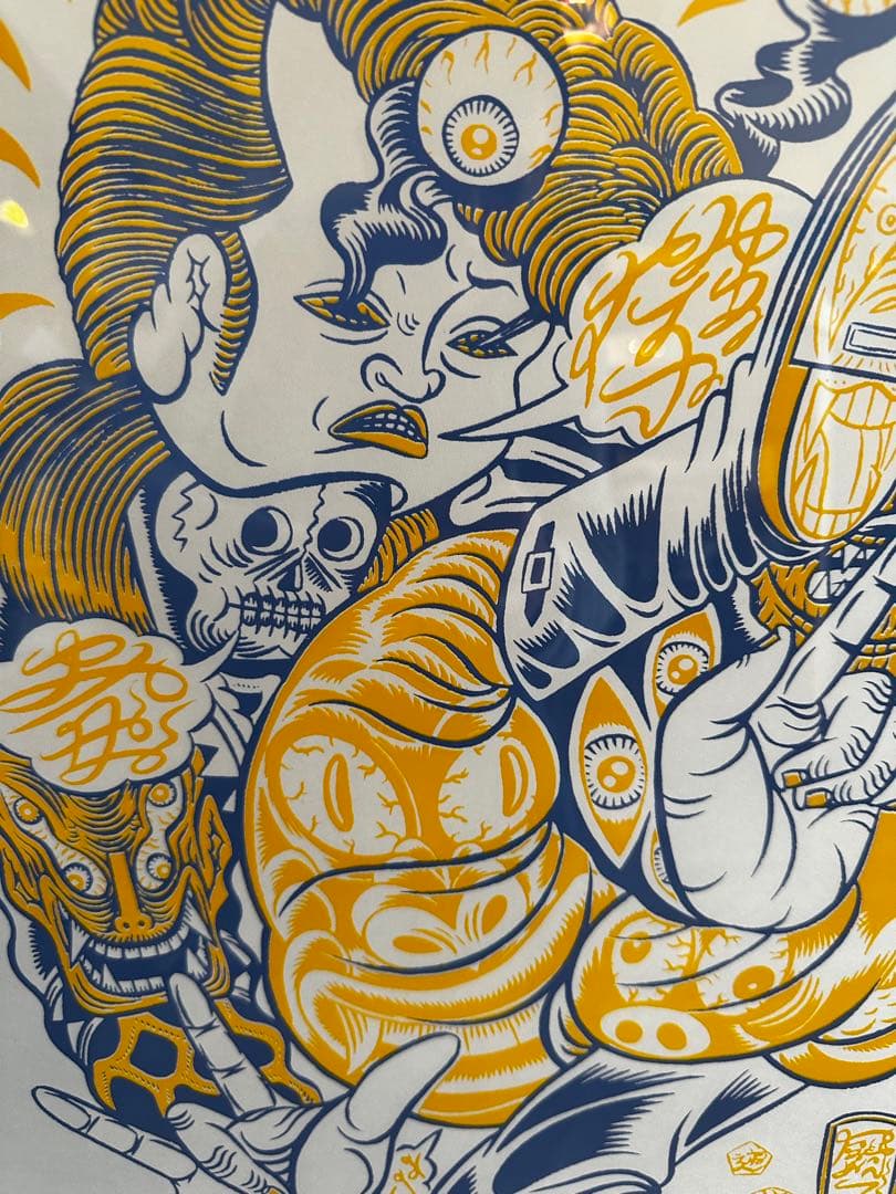 カツマタヒデユキ　シルクスクリーンポスター　エディション　サイン有