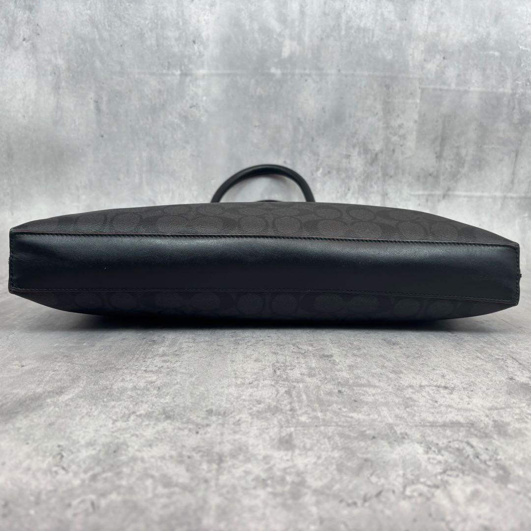 【極美品✨】 コーチ ビジネスバッグ シグネクチャー レザー PVC 2way