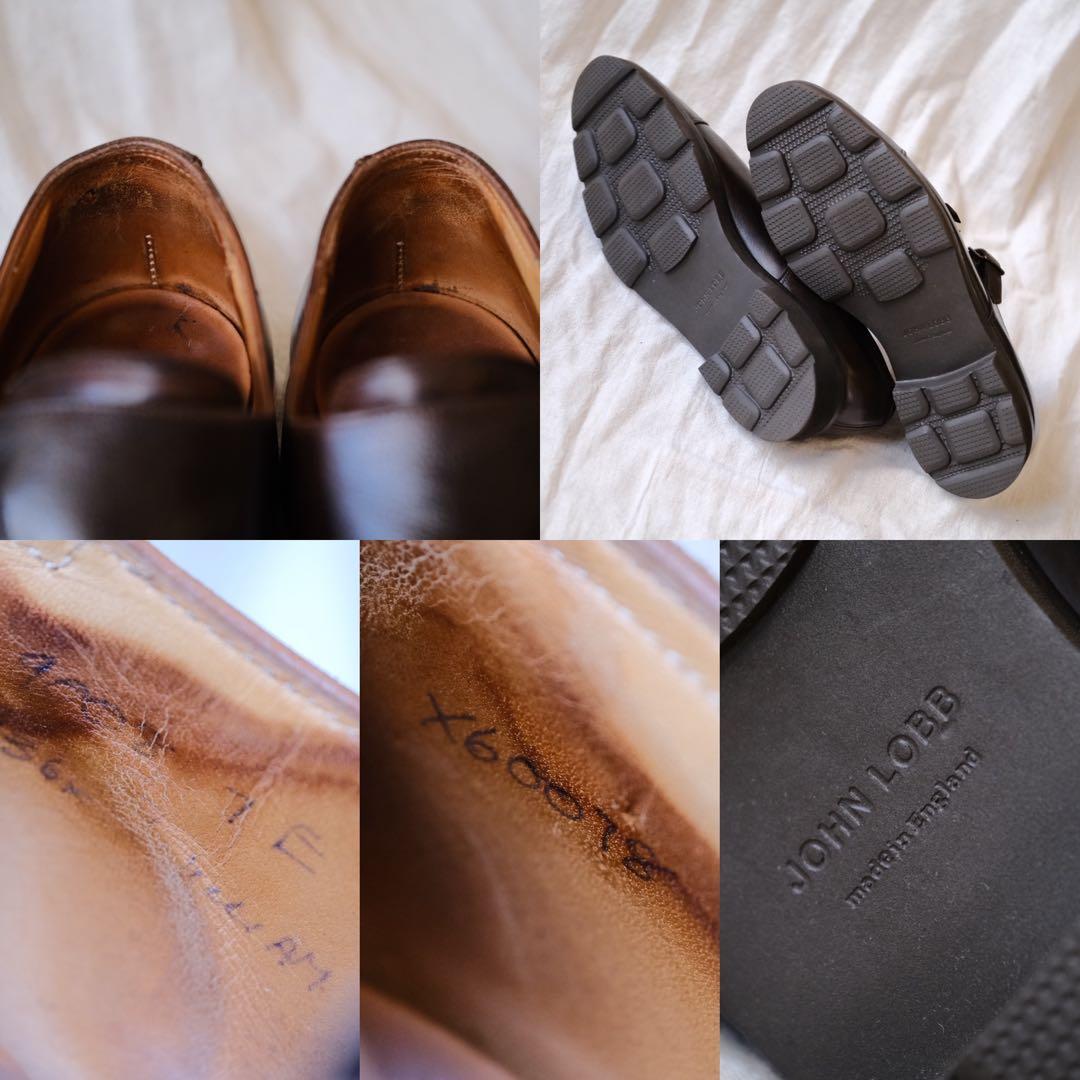 JOHN LOBBジョンロブダブルモンクストラップWILLIAM 茶7E