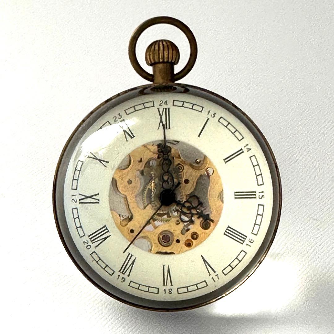 球体ガラス置時計　デスクウォッチ　アンティーク　希少