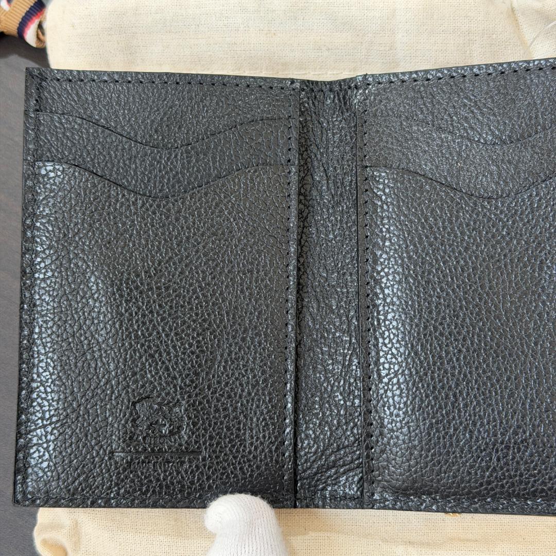【新品未使用】イルビゾンテ 二つ折り がま口 財布 黒 ブラック
