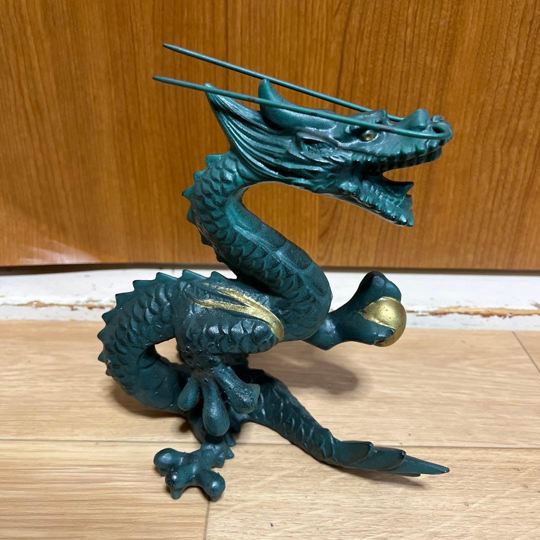 龍 昇龍 正義 金属 金属工芸 置物 オブジェ インテリア