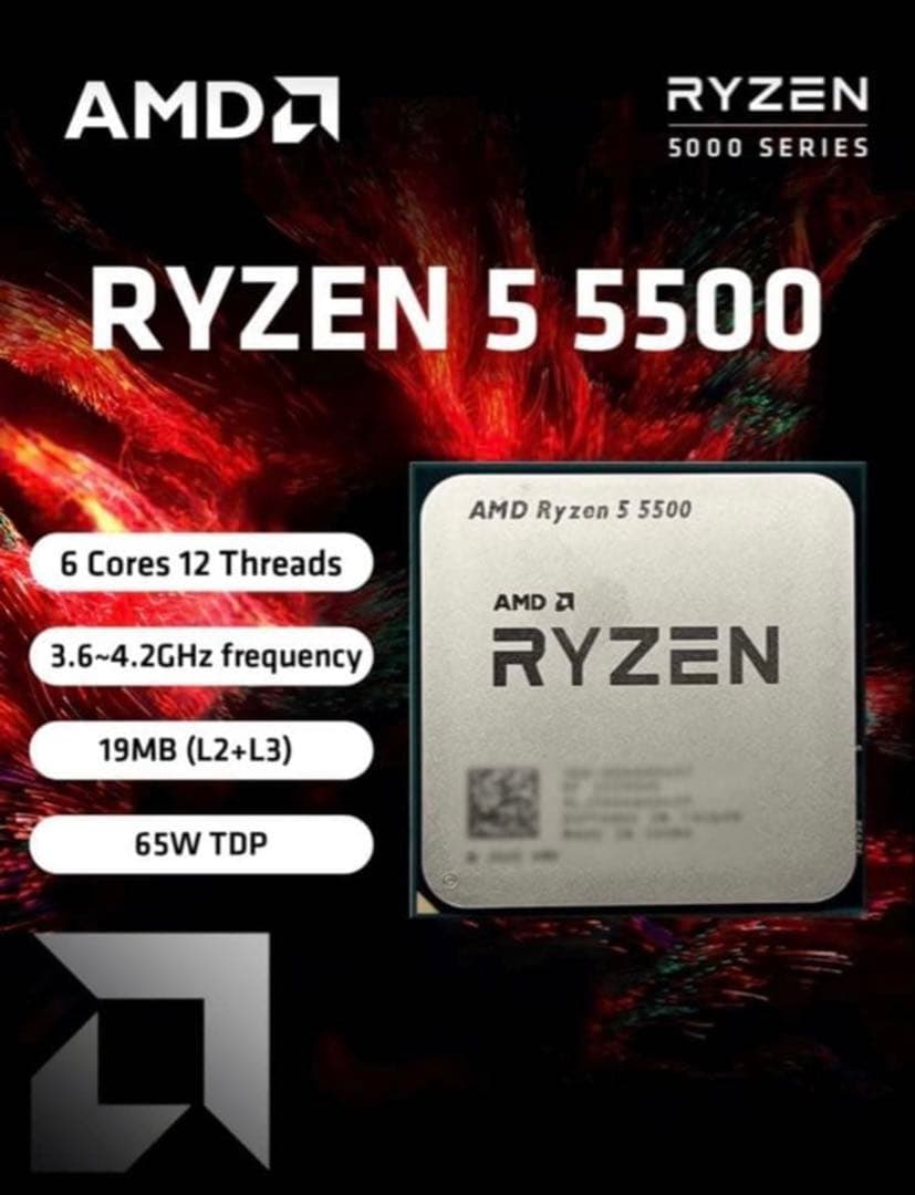AMD Ryzen 5 5500 CPU新品未使用