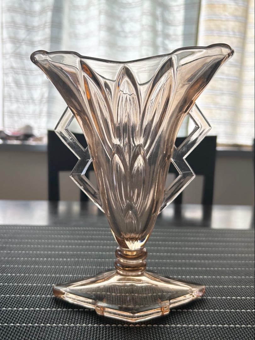 アールデコ ガラス フラワーベース