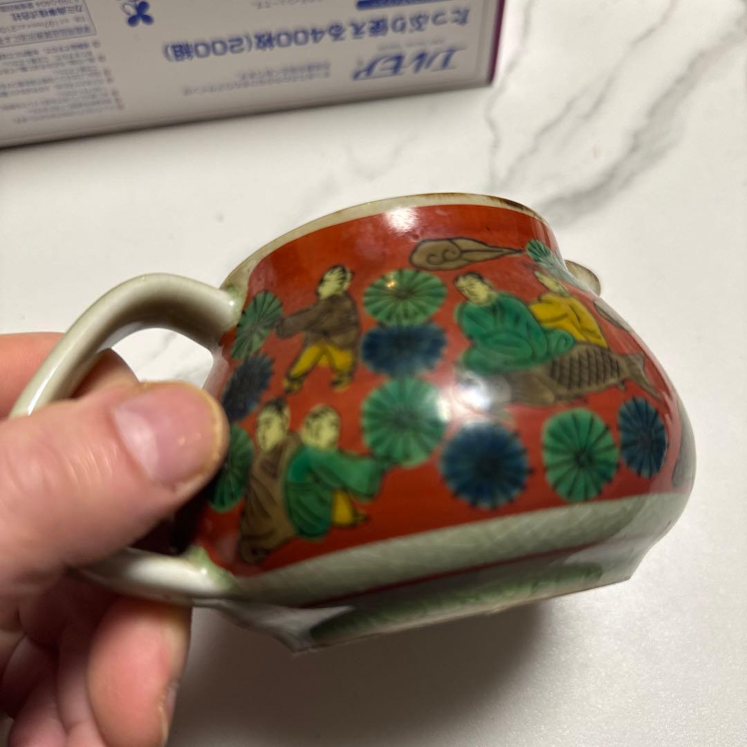 九谷 茶壷 急須 青木木米 古い茶碗