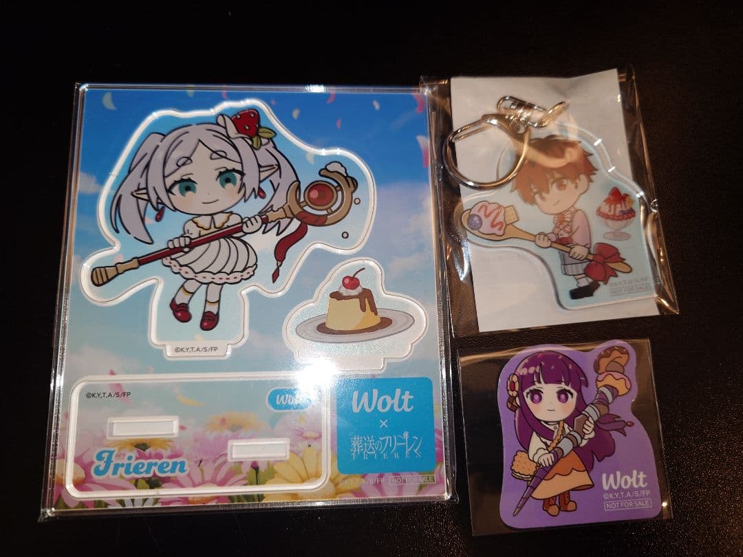 Wolt × 葬送のフリーレン コラボグッズ 3点セット