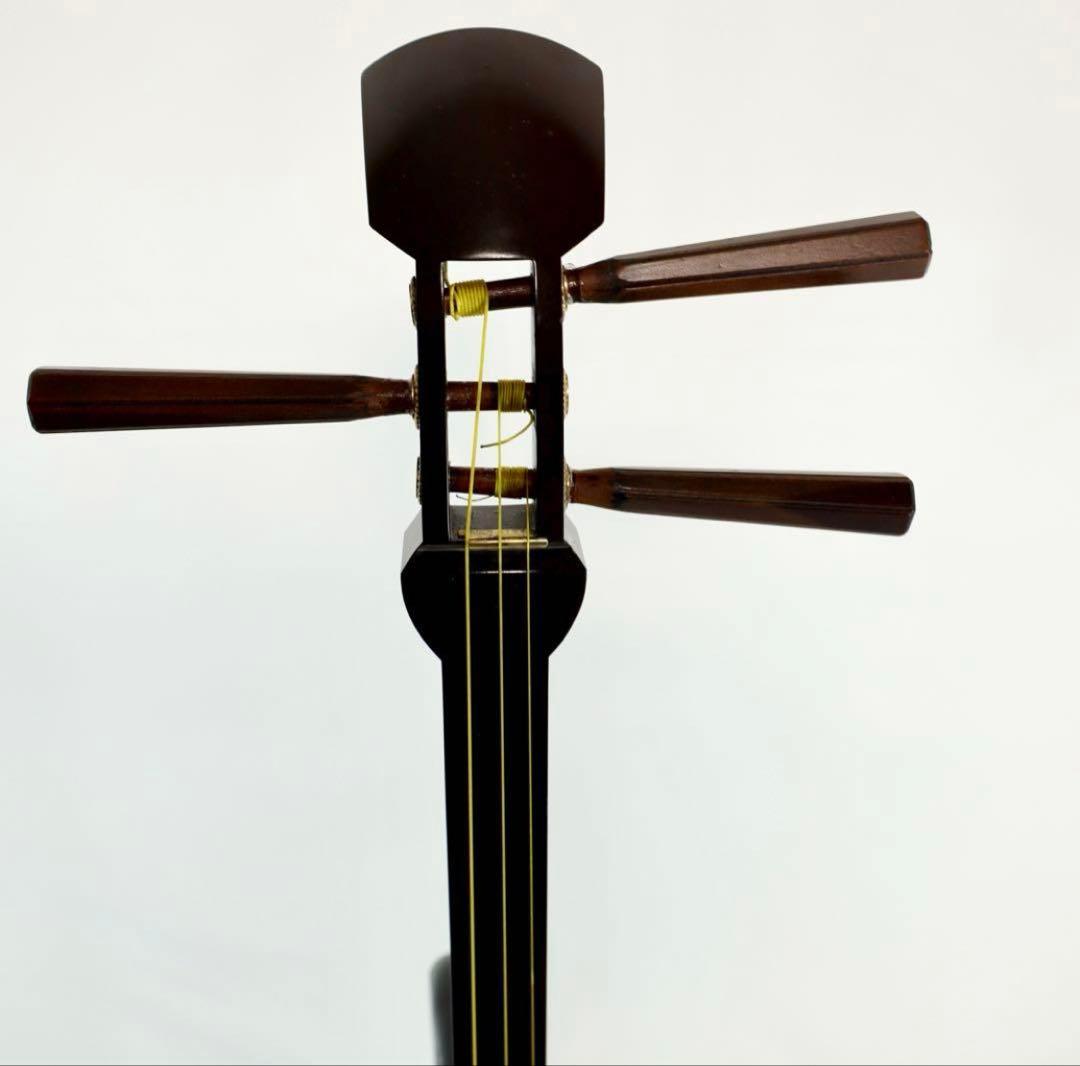 三味線本体 木製 バチ付き　セール
