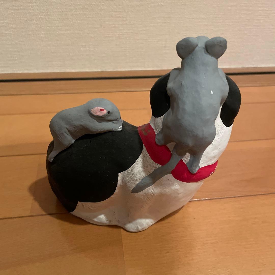 小幡人形　土人形　猫乗り鼠　伝統工芸品　郷土玩具