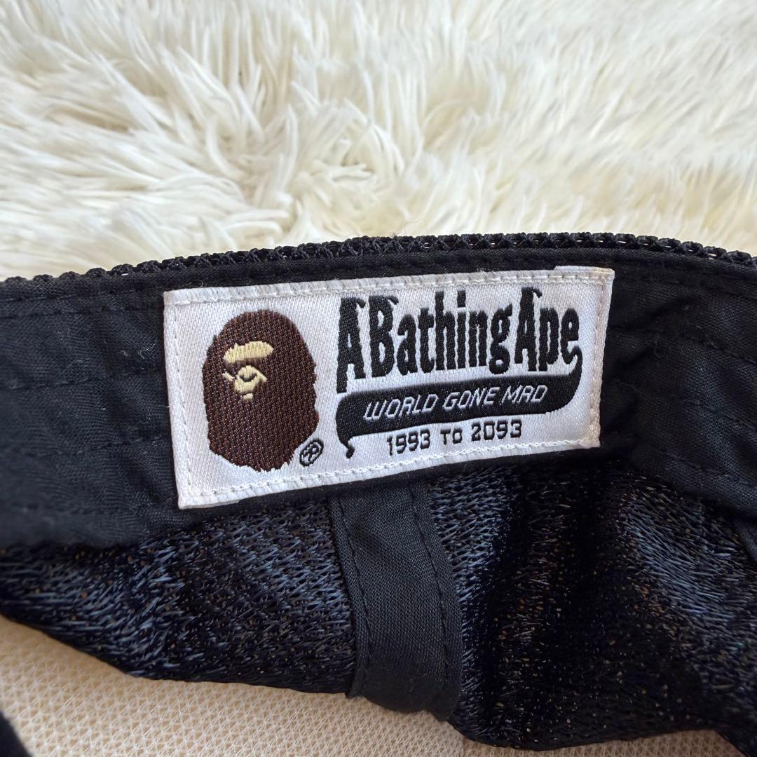 レア A BATHING APE ベースボールキャップ 猿 ロゴ NIGO