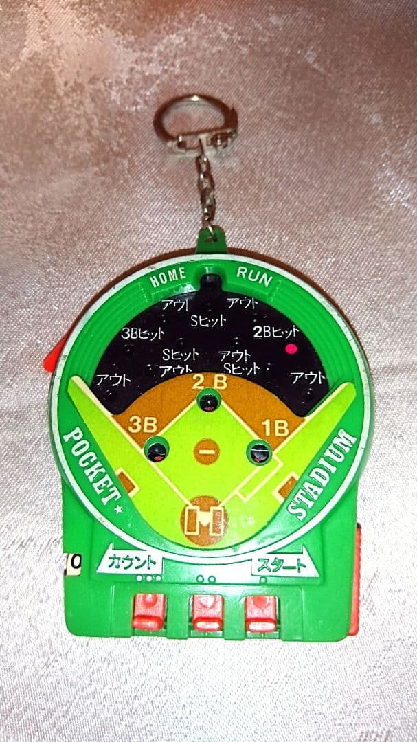珍品 ミニ 野球盤 キーホルダー 昭和レトロ 野球 おもちゃ ゲーム アクセサリ