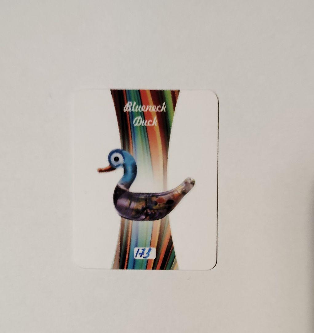 新品　1オンス カナダ ムラノグラス・メイプルリーフ：アオクビアヒル 銀貨