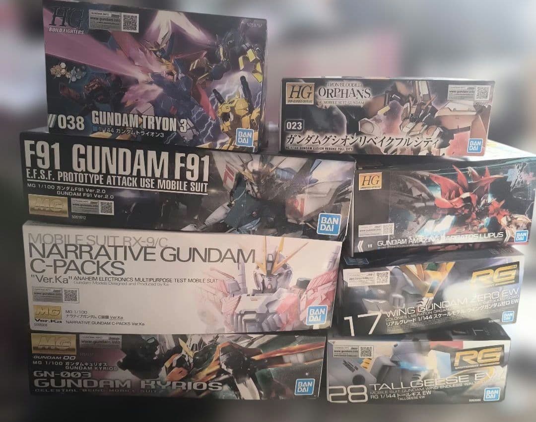 ガンダム ガンプラ F91 トライオン3 ナラティブ キュリオス グシオン 等