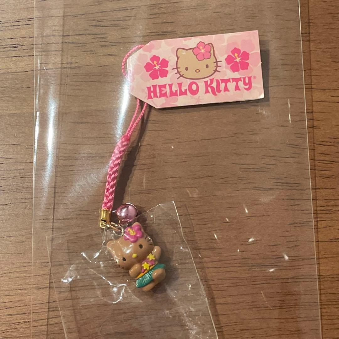 ハローキティ ハワイ限定 フラダンス 根付 ストラップ