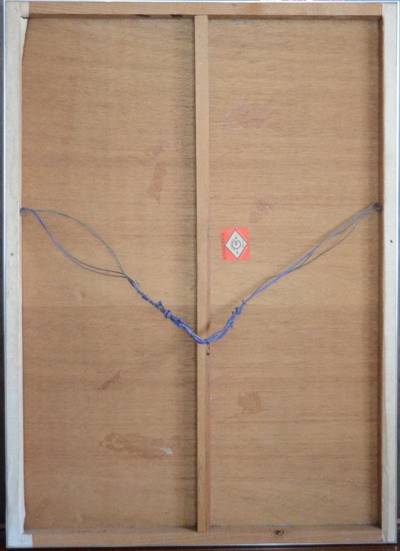 【「和服の女」 岩絵具 】岡田三郎助あやめの衣の模写