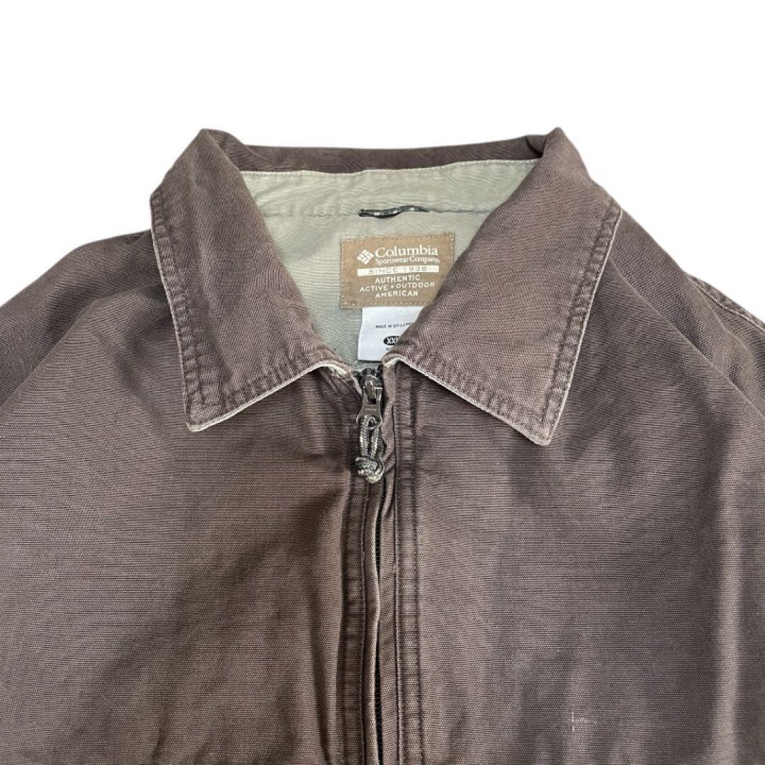 Columbia00sコットンワークジャケット中綿入り フェードブラウン雰囲気系