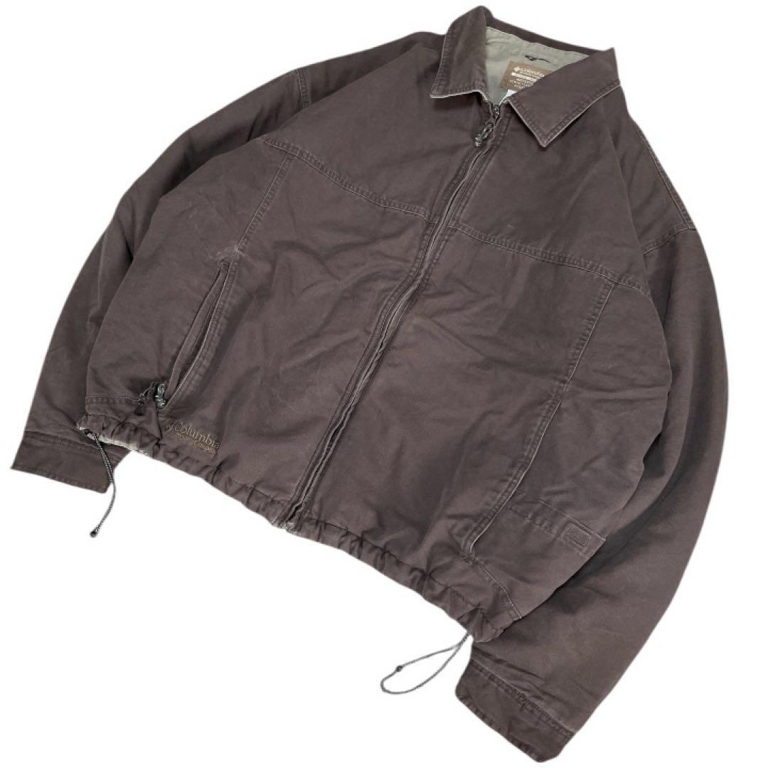 Columbia00sコットンワークジャケット中綿入り フェードブラウン雰囲気系