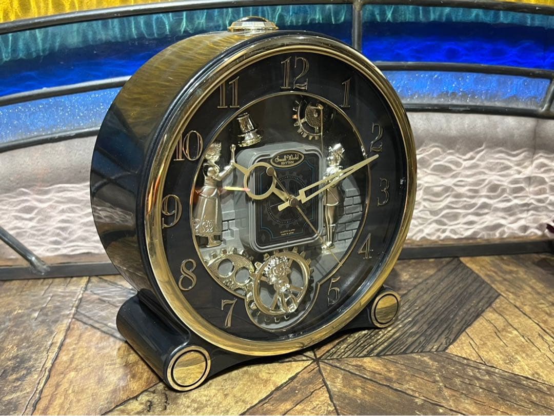 スモールワールド からくり時計 リズム時計 昭和レトロ 当時物 インテリア