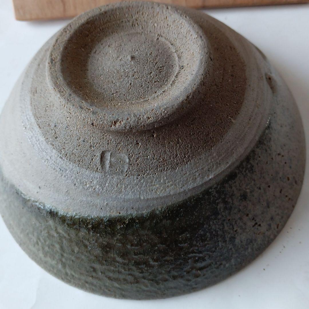 茶道具　刷毛目灰釉茶碗