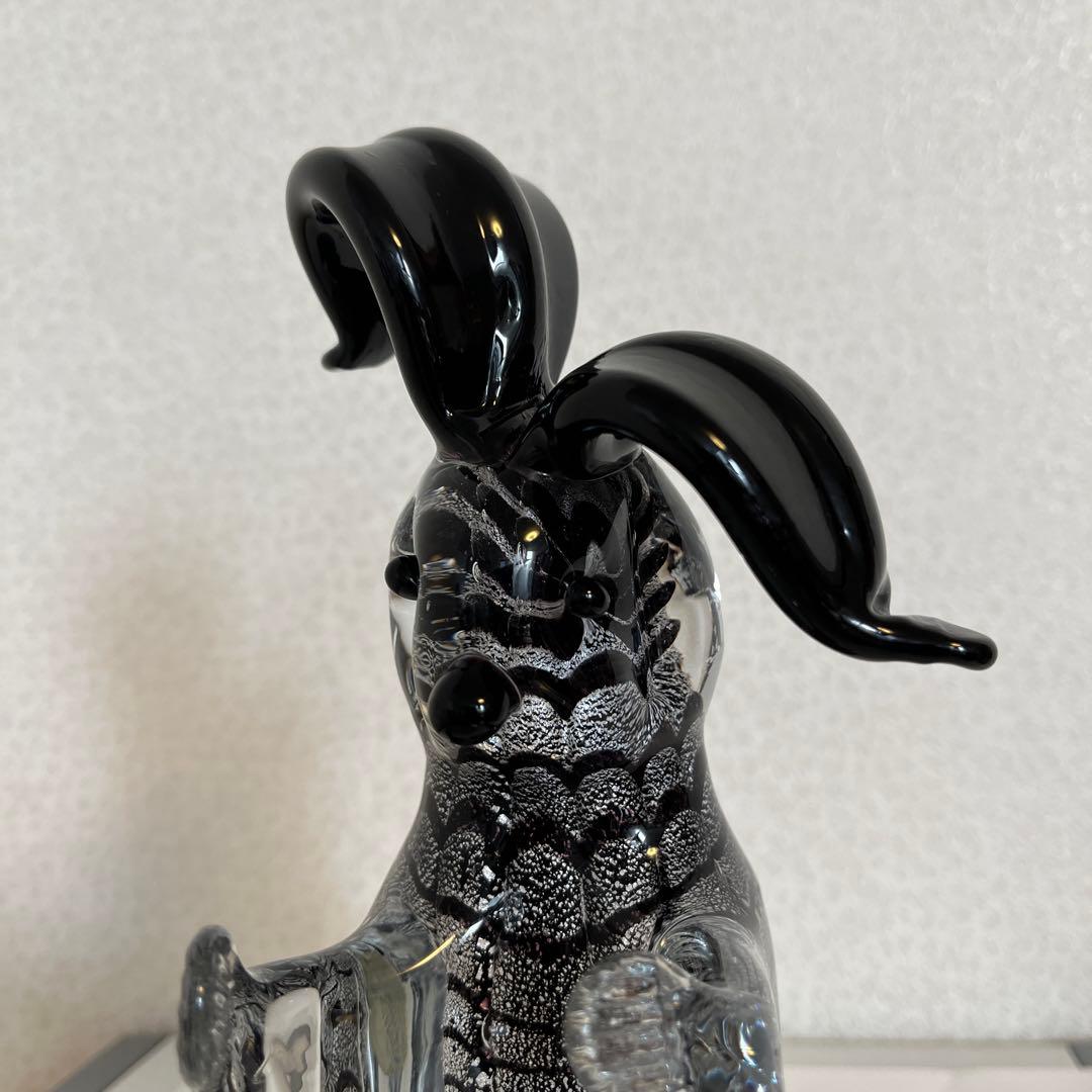 特価ムラーノガラス Murano Glass イタリア ガラス細工 うさぎ 置物