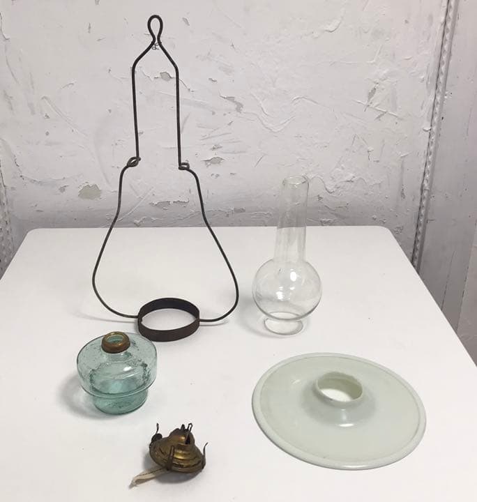 オイルランプ　アンティーク