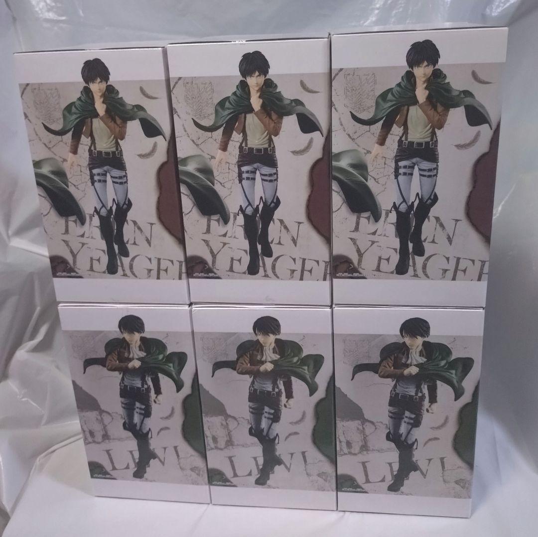 進撃の巨人 Grandista リヴァイ エレン フィギュア 各３個計６体セット