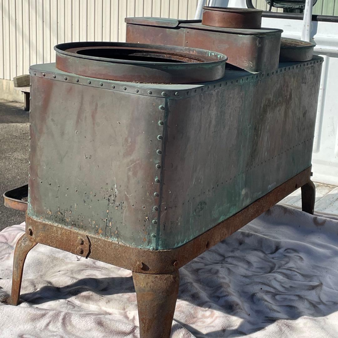 引取り限定　最終価格　希少　銅製　八千代竈　八千代竈製作所　長野県