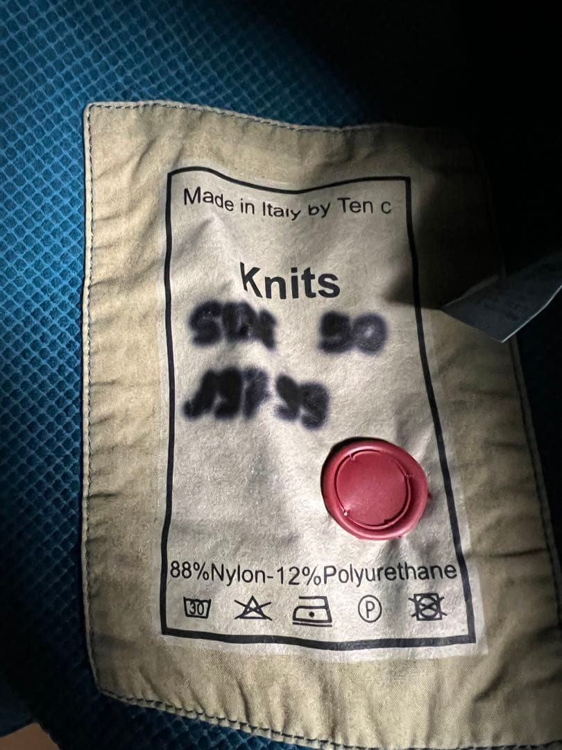 TenC フーディーパーカー　コバルトブルー色　新品　Size50