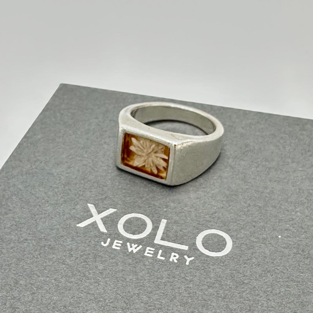 XOLO Signet Ring Flower フラワー リング Lサイズ