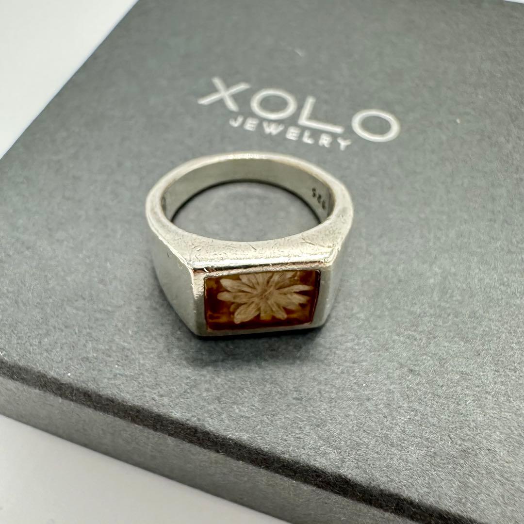 XOLO Signet Ring Flower フラワー リング Lサイズ