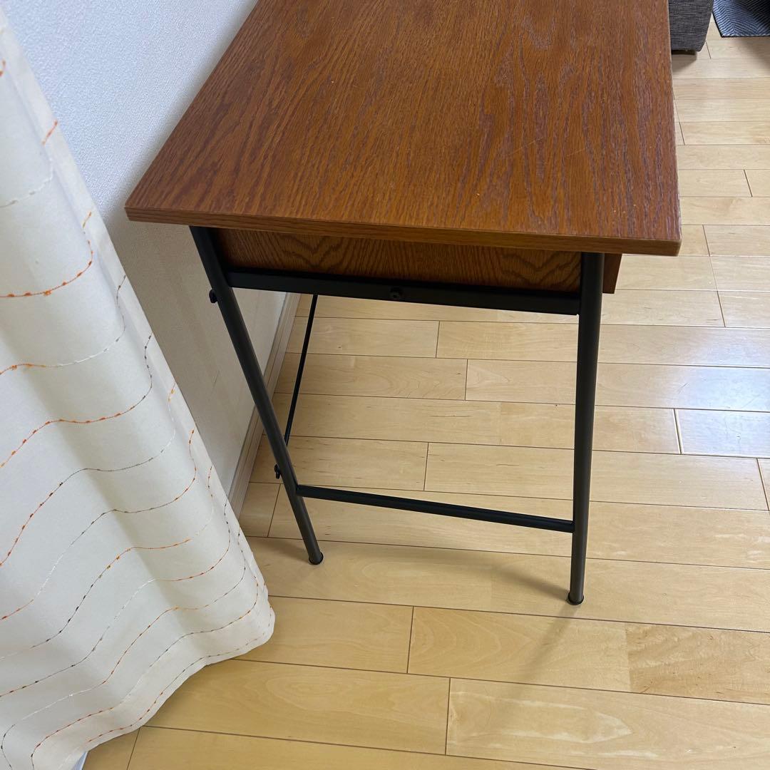 nikoand… ニコアンド デスク 机 ブラウン 木目 引き出し　W100cm