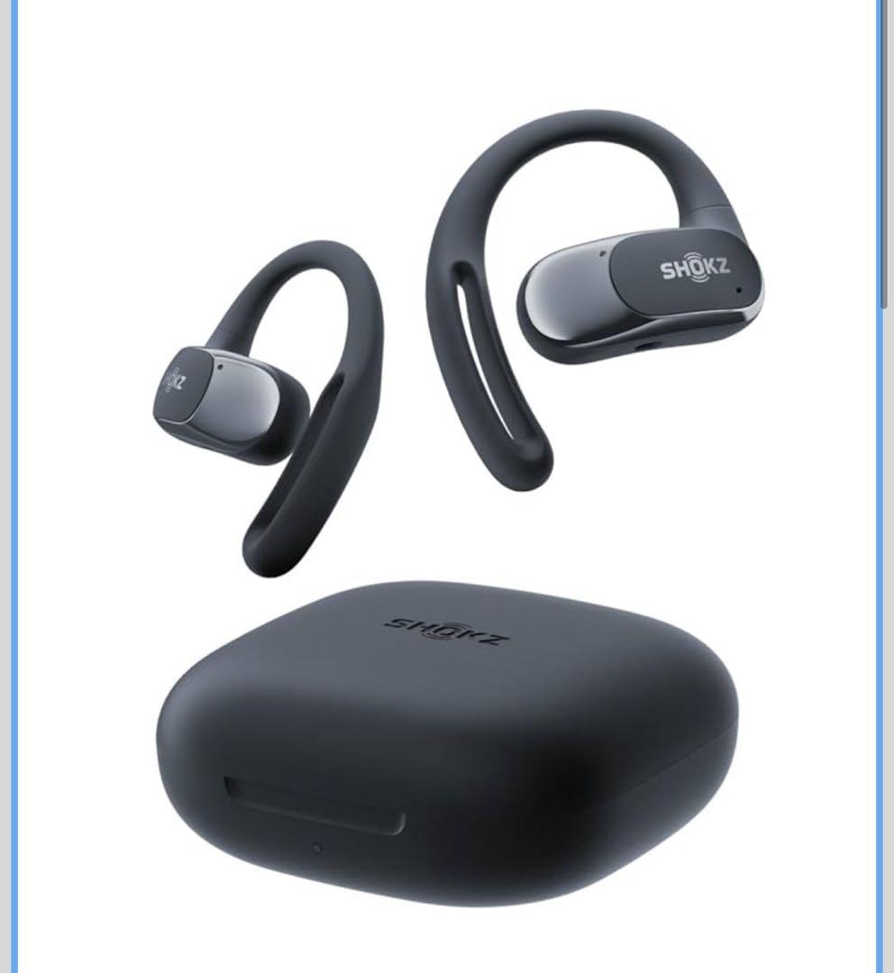 SHOKZ OPENFIT AIR ワイヤレスイヤホン ブラック