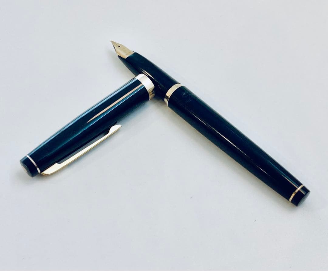 ペン先18K◆プラチナ 高級万年筆 Platinum 唐草 18金 1960s