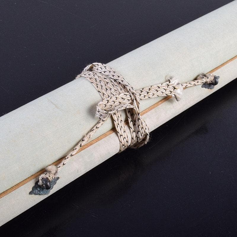 掛軸　六代目　清水六兵衛　茶碗の絵　水墨画　時代箱　N R9093