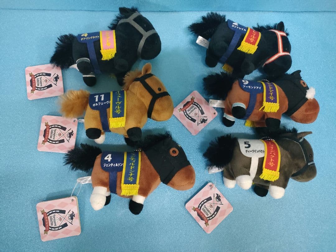 サラブレッドコレクション　マスコットボールチェーン5 競馬　ぬいぐるみ