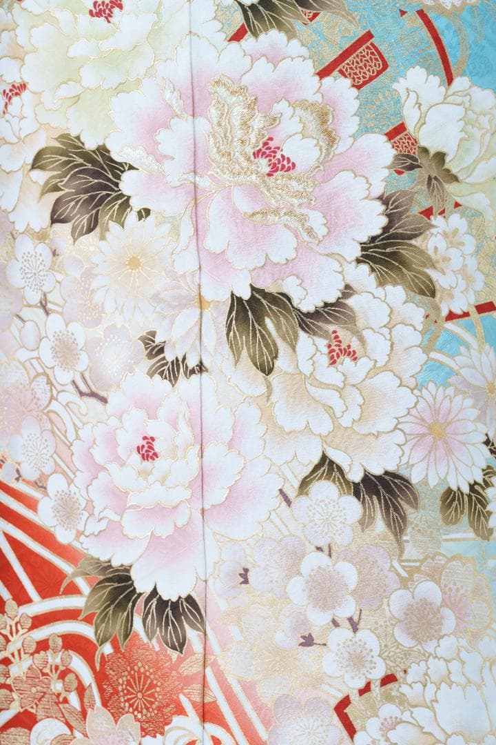 ≪美品≫正絹　振袖９点フルセット【787】【145cm~155cmの方用】