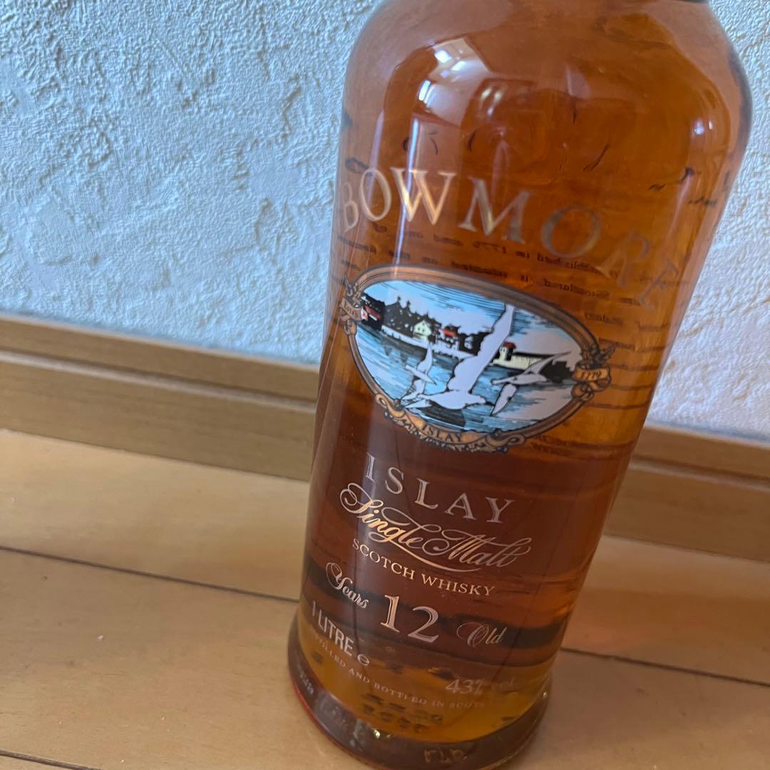 【新品】BOWMORE ISLAY 12年 1000ml 箱・グラス付 古酒