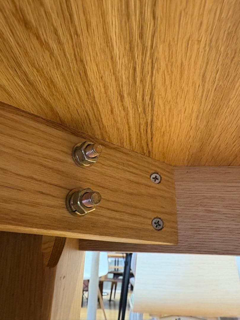 M100　新城家具　ダイニング５点セット　ダイニングテーブル　幅1500ｍｍ