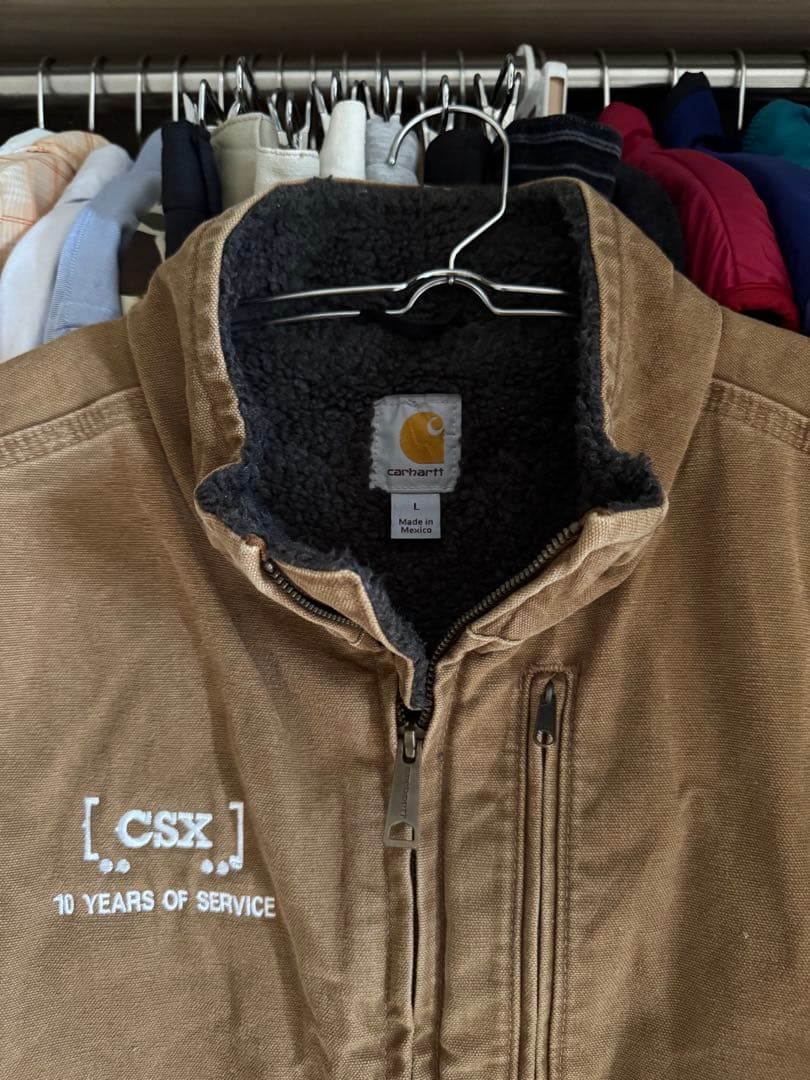 90s刺繍タグCarhartt duck vest