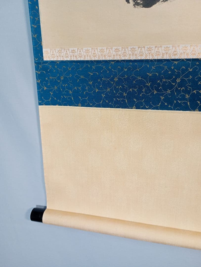 【茶道具】相国寺管長 梵王山主 有馬頼底和尚筆『無一物』　横書　金閣寺　軸Ｃ4