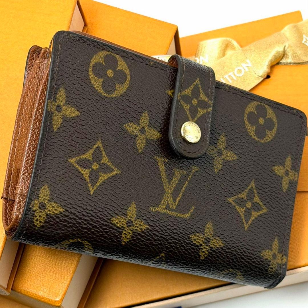 ルイヴィトン モノグラム ポルトモネ ビエ ヴィエノワ 財布 がま口 二つ折り