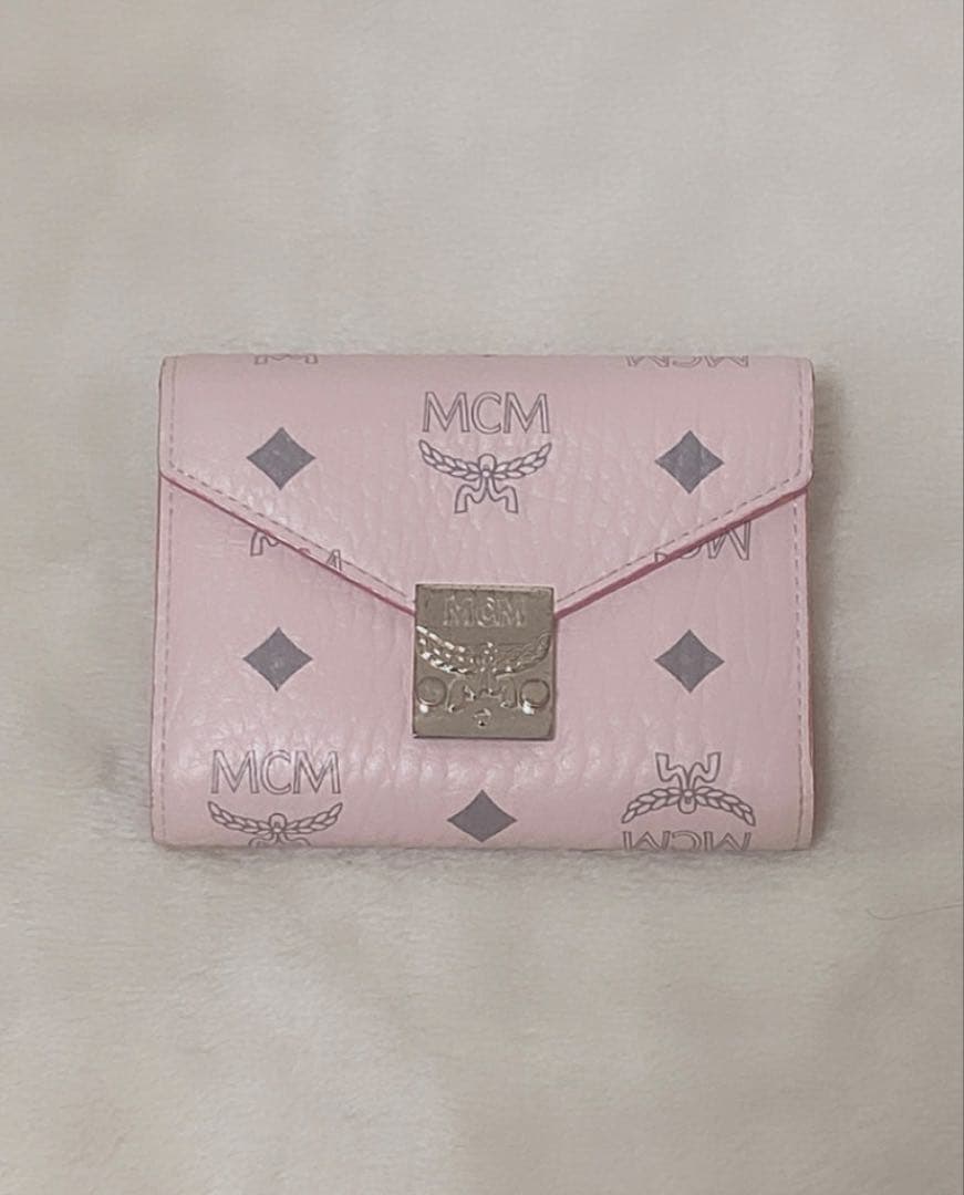 【激レア廃盤】MCM パウダーピンク 3つ折り財布