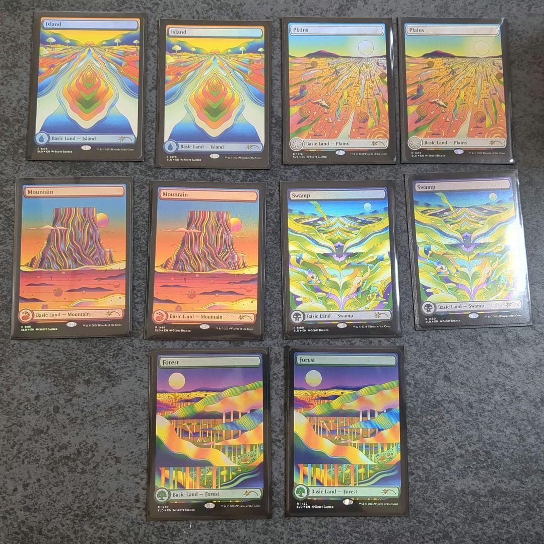 secret lair chaos vault 土地5種　foilセット　MTG