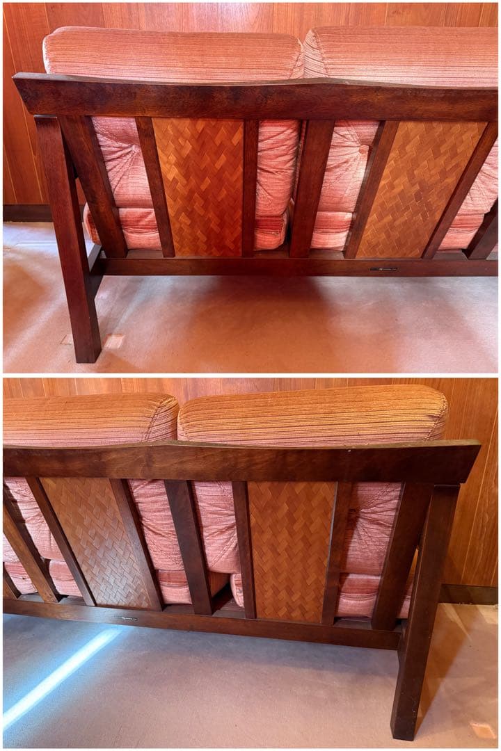 【O-2115】モリシゲ家具 応接セット 3人掛け 1人掛け センターテーブル