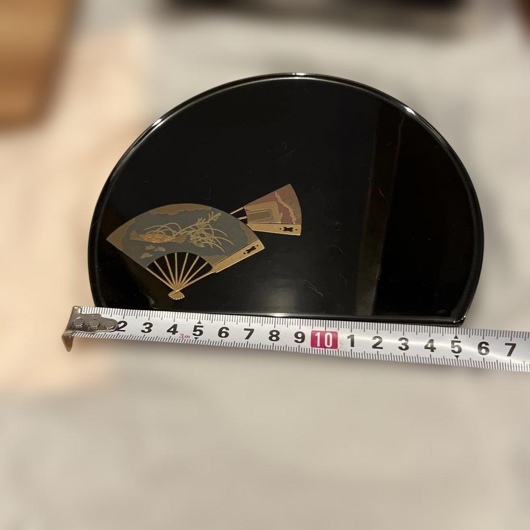 輪島塗　大雅堂　半月銘々皿５枚　未使用