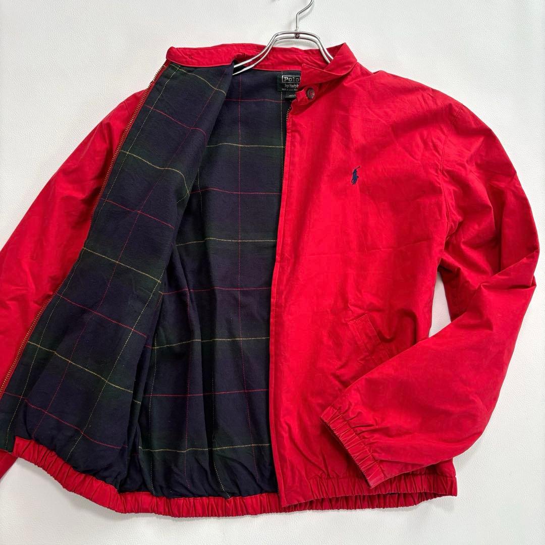 ポロバイラルフローレン ブルゾン XLサイズ チェック柄 ポニー刺繍 USA製