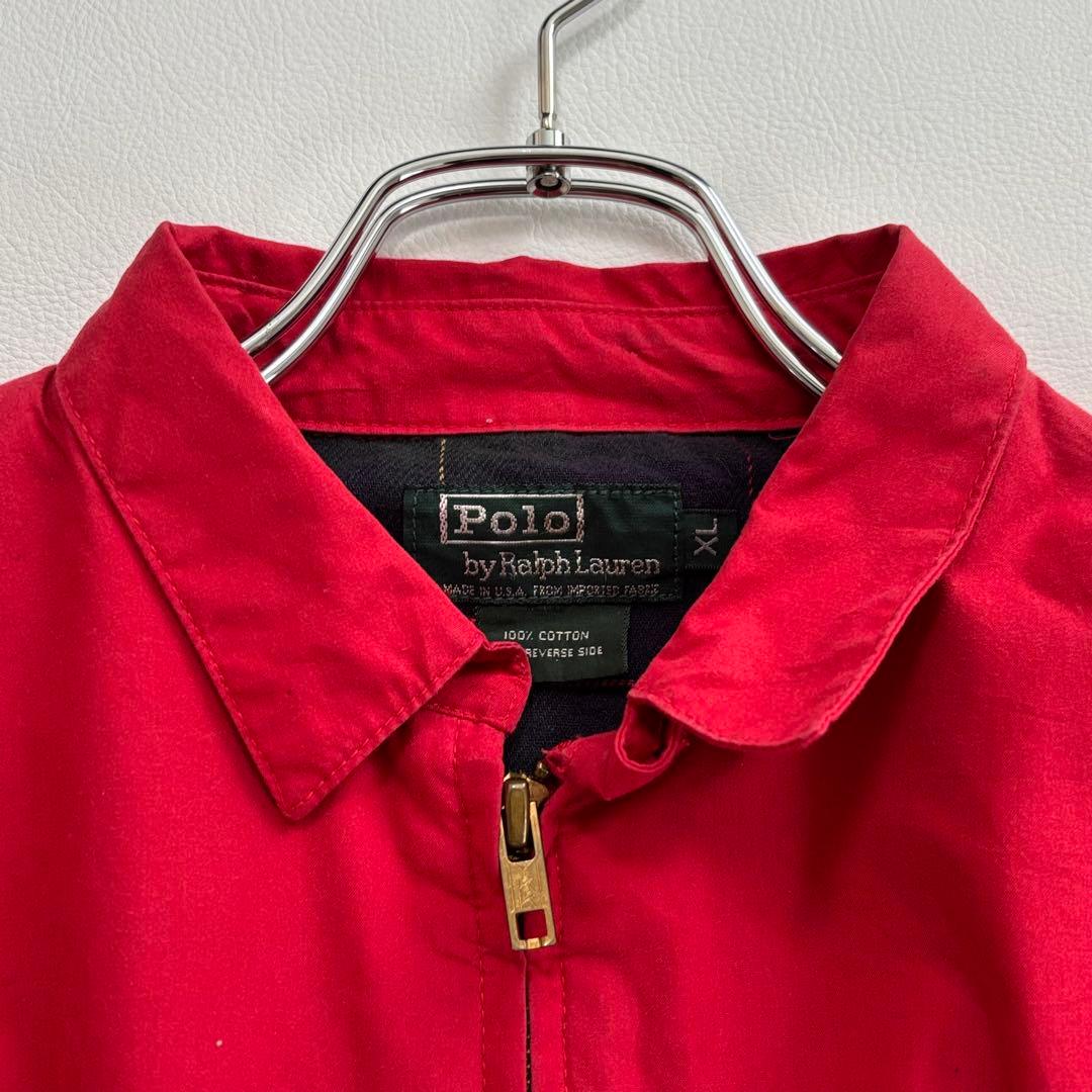 ポロバイラルフローレン ブルゾン XLサイズ チェック柄 ポニー刺繍 USA製