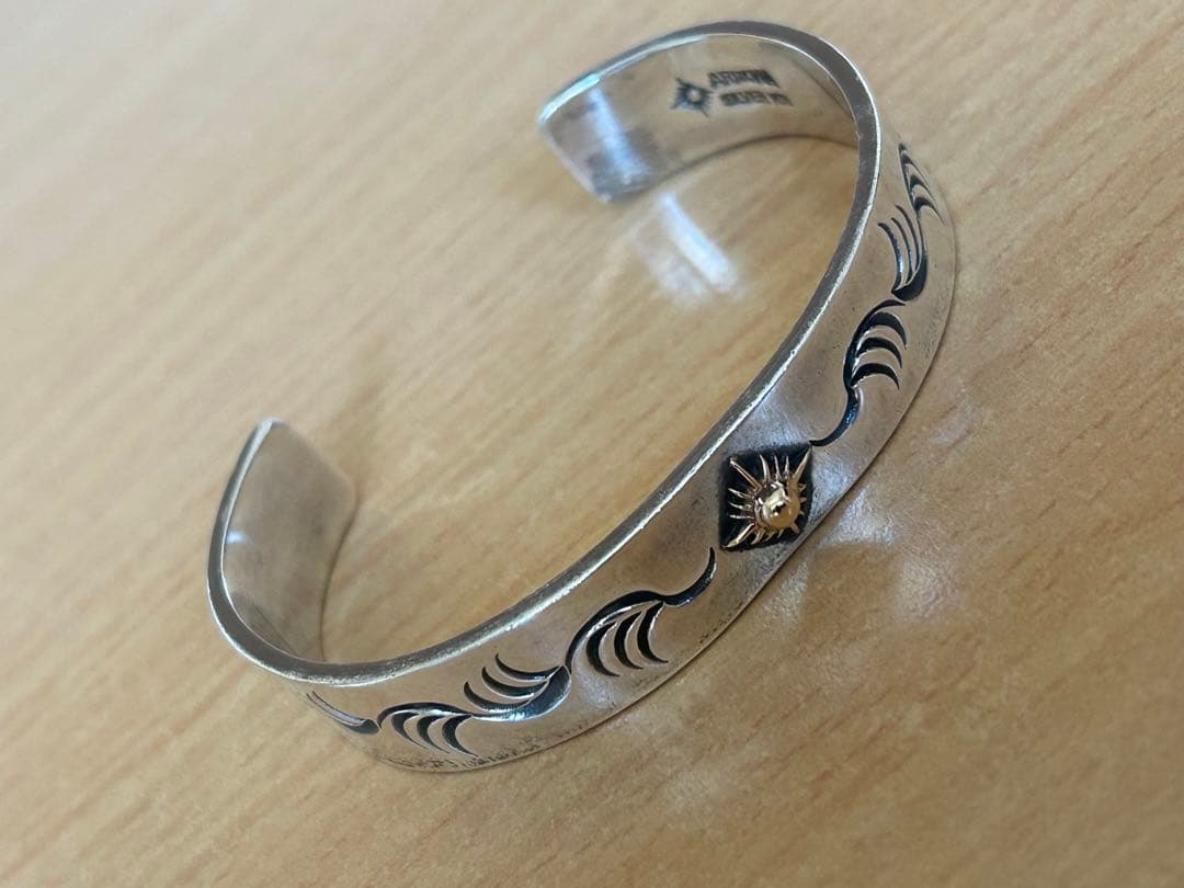 ARIZONAFREEDOM バングル 太陽神 K18 銀金 B-18b