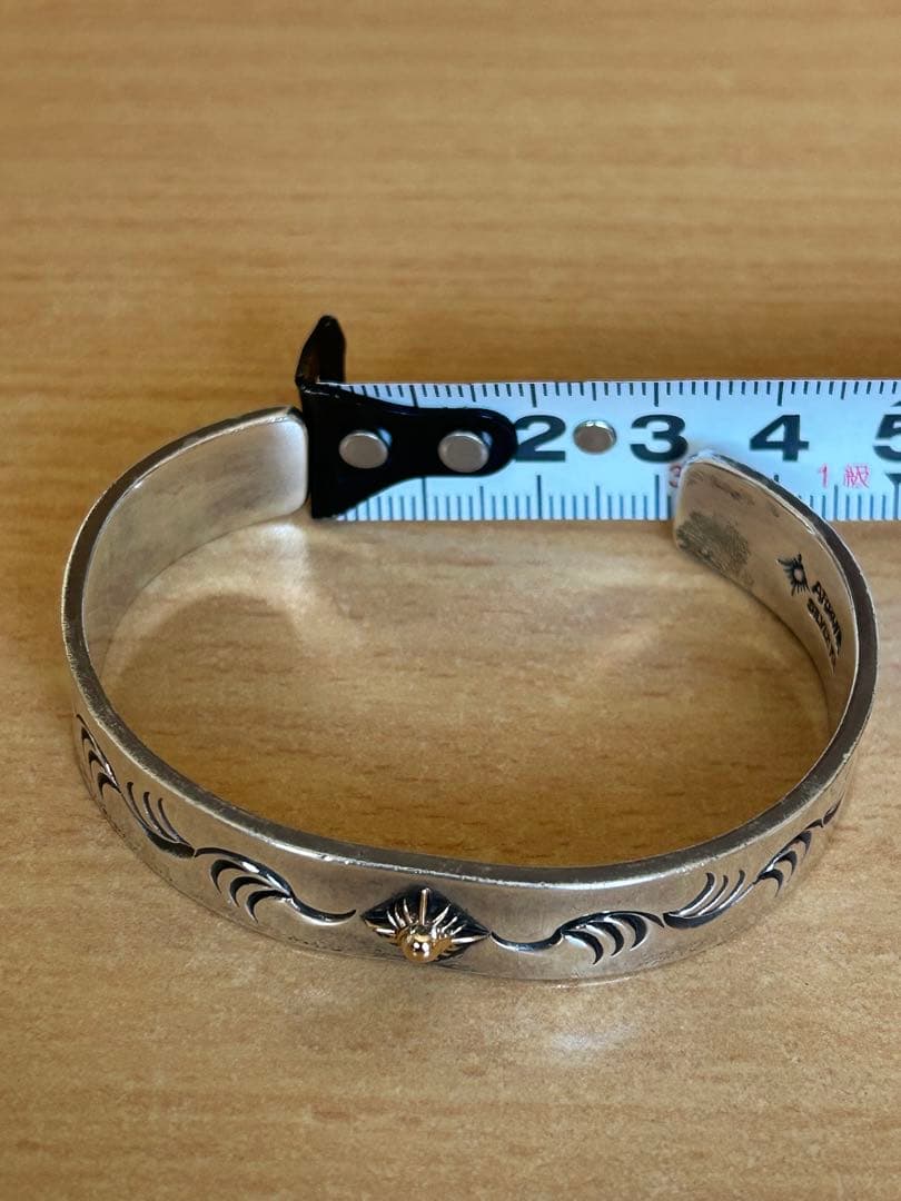 ARIZONAFREEDOM バングル 太陽神 K18 銀金 B-18b