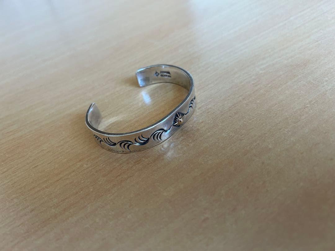 ARIZONAFREEDOM バングル 太陽神 K18 銀金 B-18b