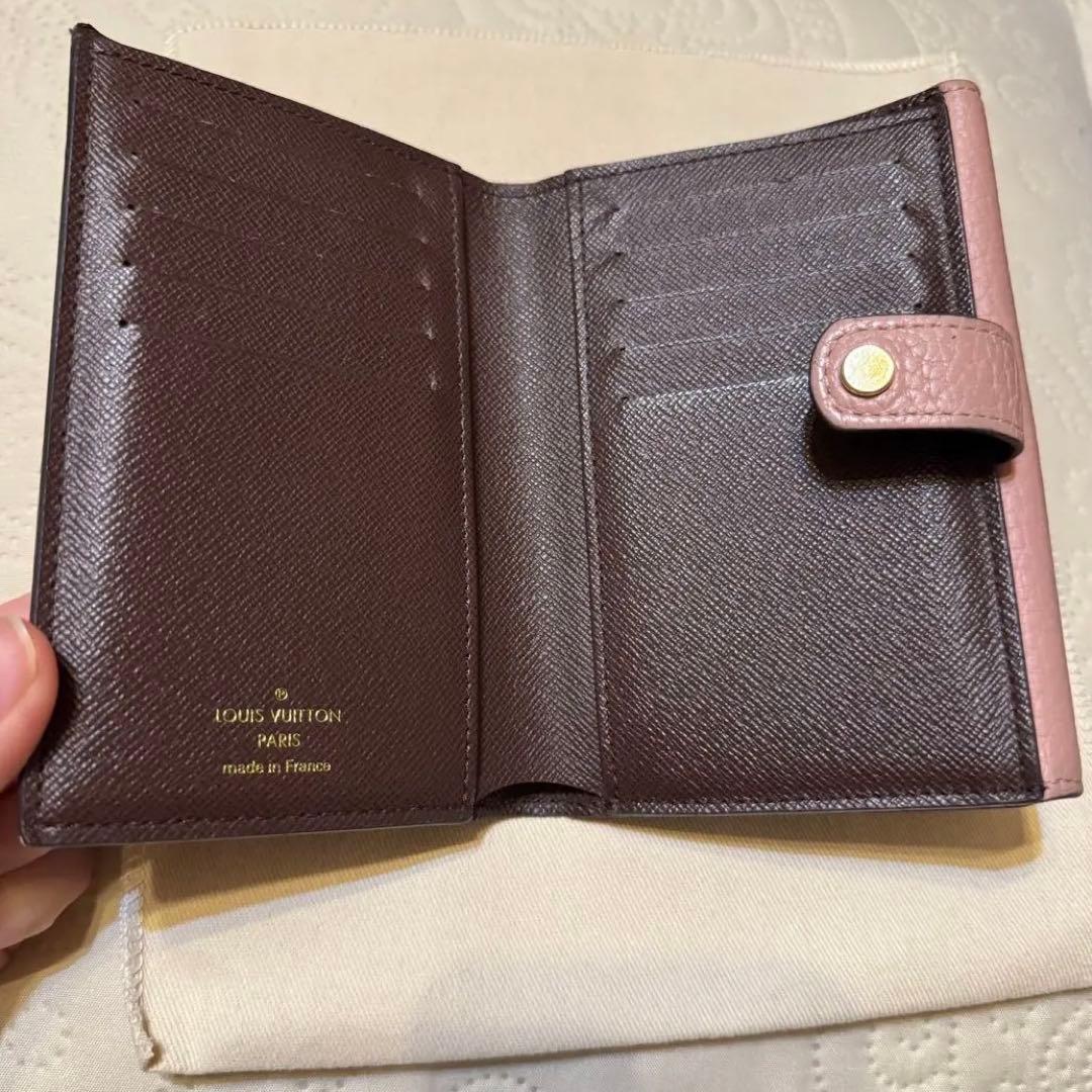 ノルマンディLouis Vuitton ダミエ ピンク二つ折り財布 即購入可